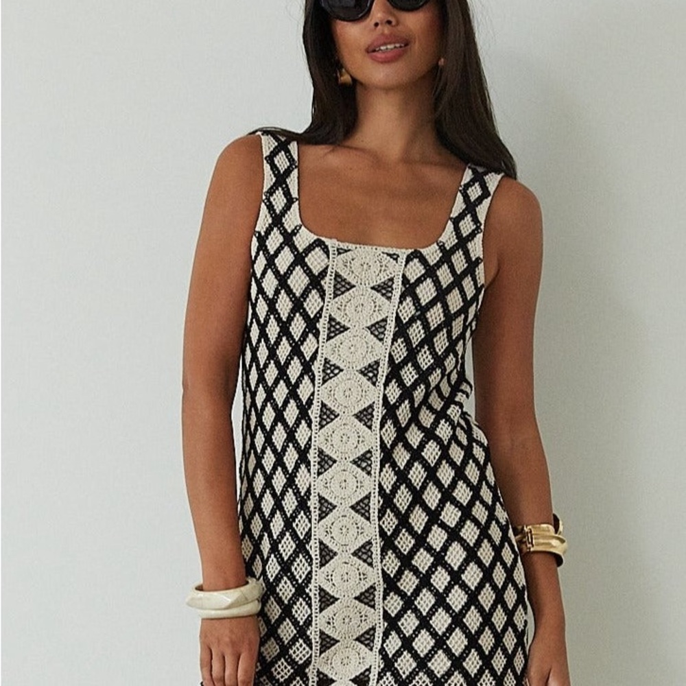 Z Supply Black and White Mini Dress